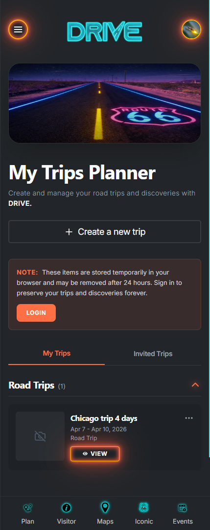Route 66 App Screen 15