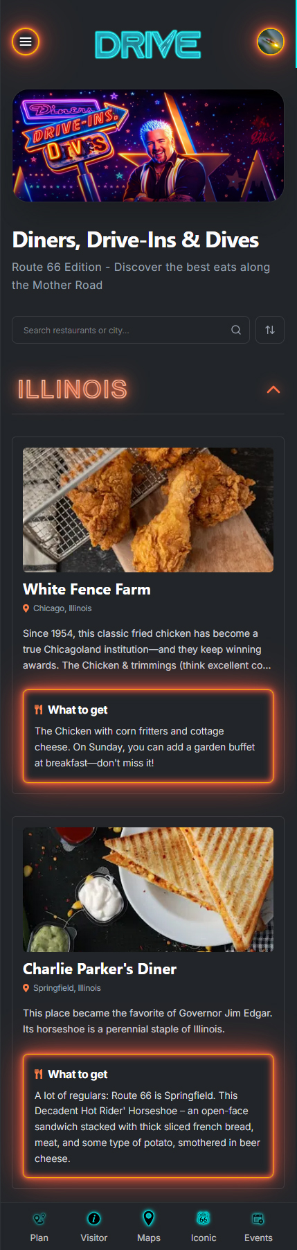 Route 66 App Screen 20