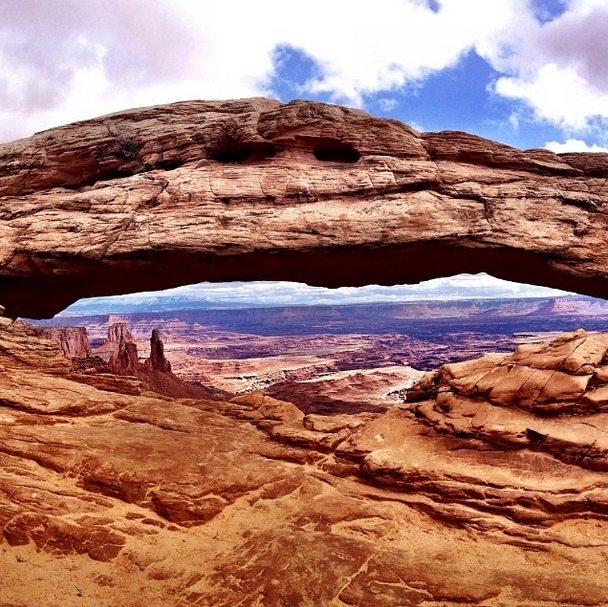 View of Mesa Arch in Canyonlands National Park