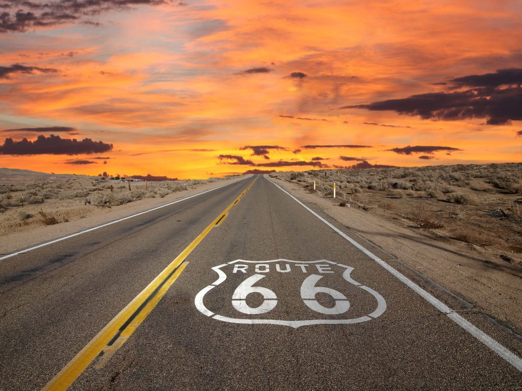 Route 66 Sunset