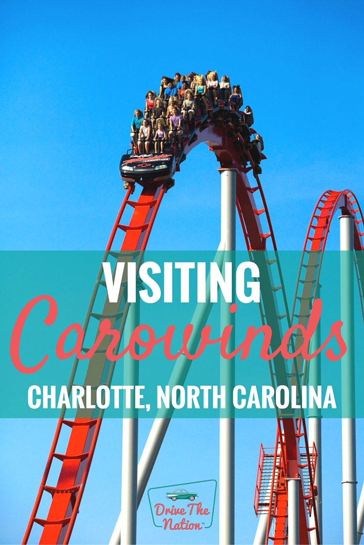 Ride a roller coaster in two states at once in the thrilling, family friendly Carowinds theme park.