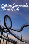 Roller coaster at theme park