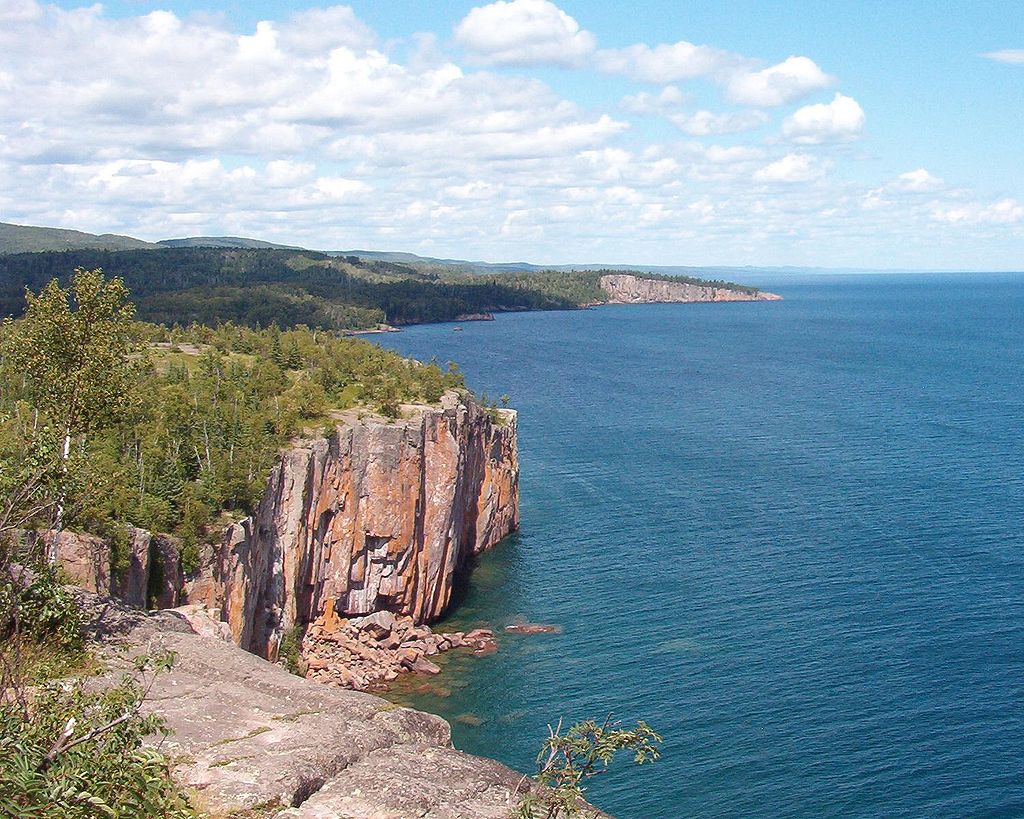 Palisade Head Cliff Over Lake Superior