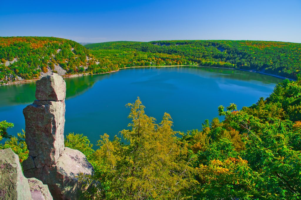 Devil's Lake - View from the Tumbled Rocks Trail
