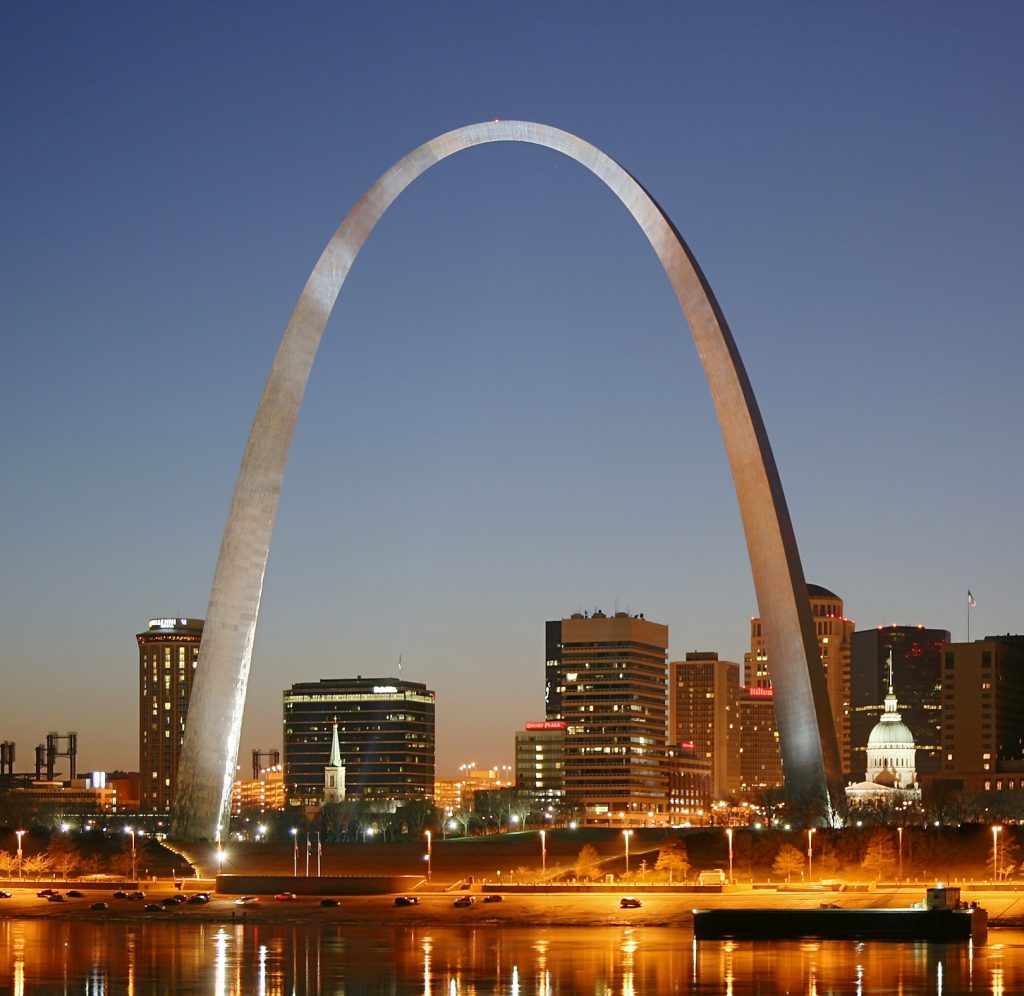 St. Louis Arch at Night
