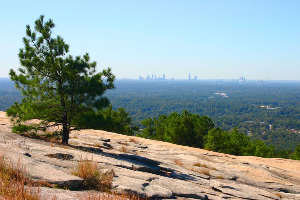 Atlanta Skyline View From Stone Mountain