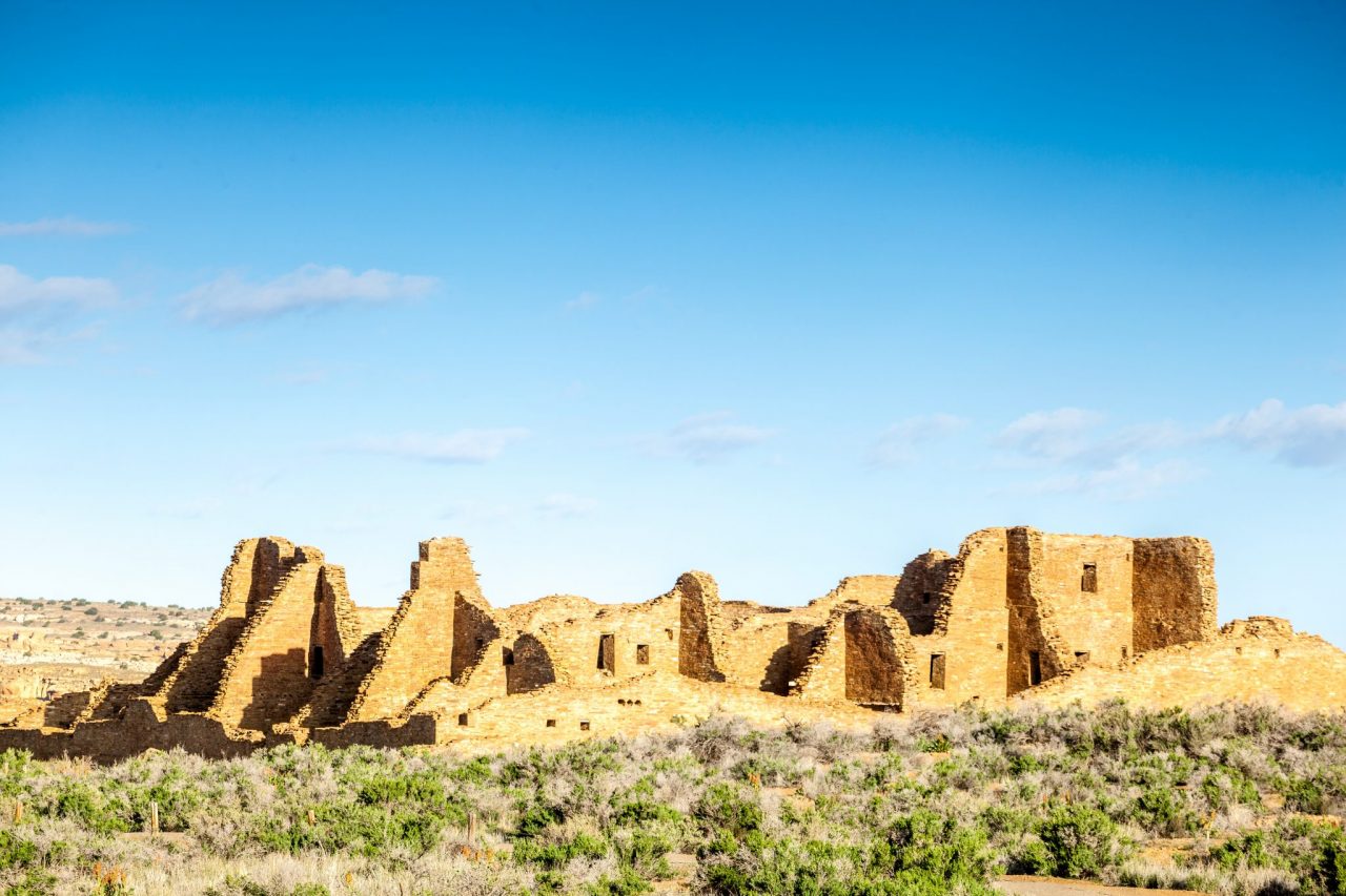 Buildings In Chaco Culture National Historical Park, Nm, Usa