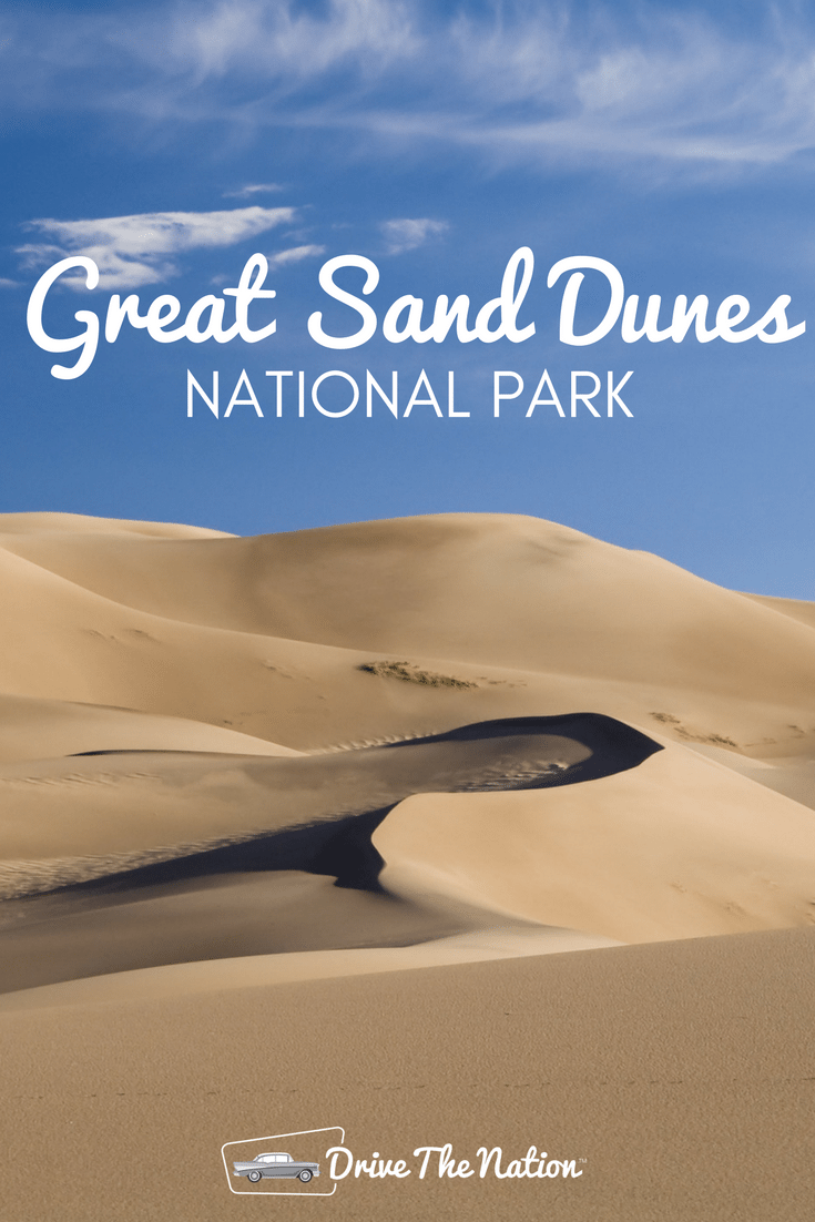 The Great Sand Dunes extend for more than thirty square miles, and include some of the tallest dunes in the nation, rising as much as 750 feet.