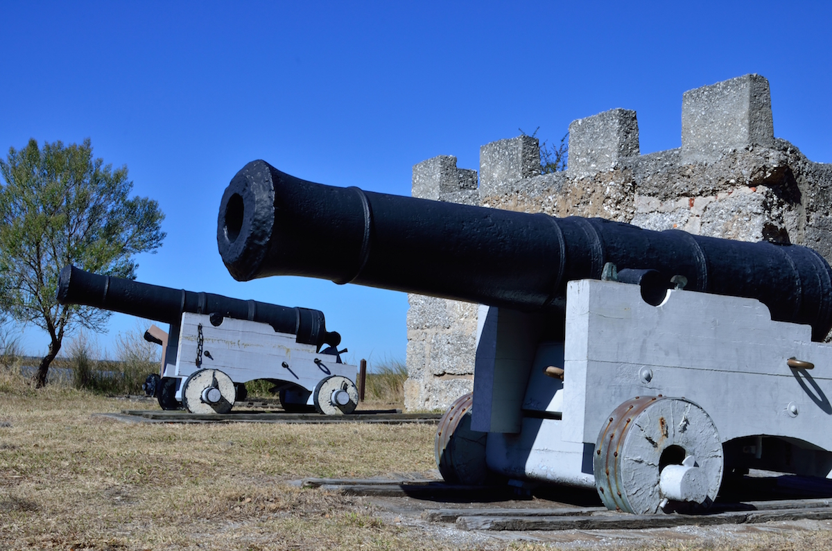 Canons at Fort Frederica National Monument