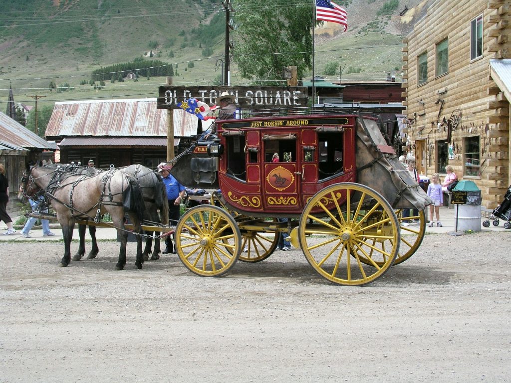 Stagecoach ride in Silverton, Colorado